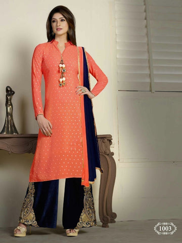 4 Color 4 Pcs Indian Pakistani Bollywood Designer & Georgette Salwar Kameez Suits
