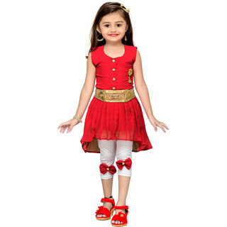 Kids red party wear