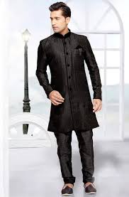 Gents Black Kurta