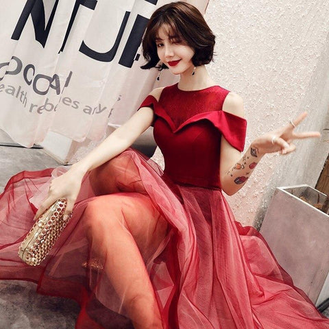 2020 Sale Vestidos De Festa Curto Gengli Toast To The Bride 2020 Autumn Wedding Thank You Banquet Dress Female Noble Slim Back