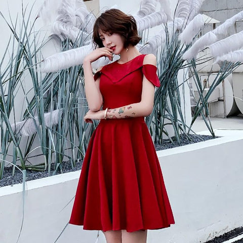 2020 Sale Vestidos De Festa Curto Gengli Toast To The Bride 2020 Autumn Wedding Thank You Banquet Dress Female Noble Slim Back