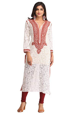 White Kurti Top